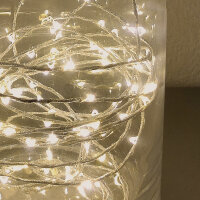 Kopie von LED Girlande Silber Warmweiß 180 flammig Innen Dekorationsbeleuchtung Dekoleuchte #1