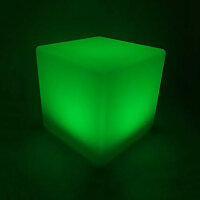 Dekorative Solarleuchte Mate Würfel 40cm Solarlampe farbwechselnd Gartendeko