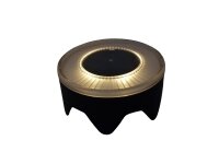 Solar-Bodenleuchte rund nickel