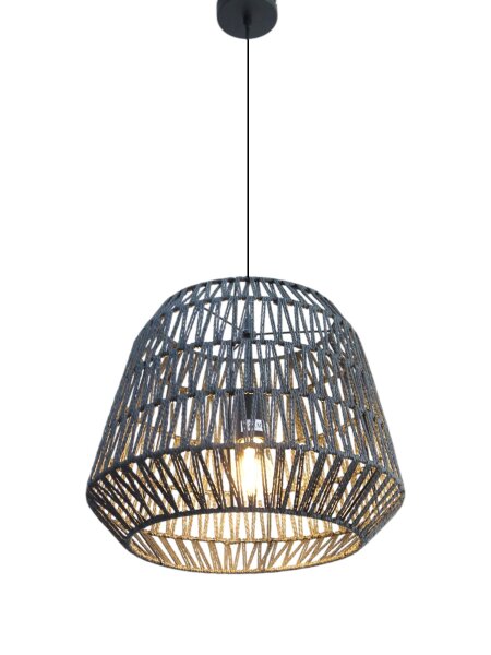 Pendelleuchte Anda 40cm Papier Schwarz E27 IP20
