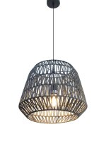 Pendelleuchte Anda 40cm Papier Schwarz E27 IP20