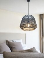 Pendelleuchte Anda 40cm Papier Schwarz E27 IP20