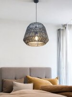 Pendelleuchte Anda 40cm Papier Schwarz E27 IP20