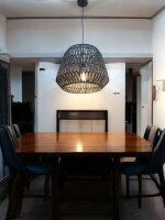 Pendelleuchte Anda 40cm Papier Schwarz E27 IP20