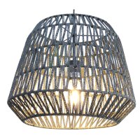 Pendelleuchte Anda 40cm Papier Schwarz E27 IP20