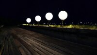 Solar Kugelleuchte Ola 15cm mit Erdspieß Kunststoff IP44