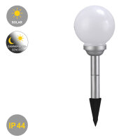 Solar Kugelleuchte Ola 15cm mit Erdspieß Kunststoff IP44