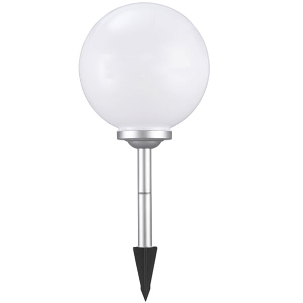 Solar Kugelleuchte Ola 30cm mit Erdspieß Kunststoff IP44