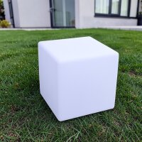 LED Solar-Leuchte Mate Würfel 30cm Lichtfarbe weiss...