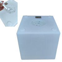LED Solar-Leuchte Mate Würfel 30cm Lichtfarbe weiss Garten-Dekoleuchte