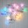 LED Lichterkette BALL 20 flammig Kugellichterkette Batterie betrieben Dekolicht RGB