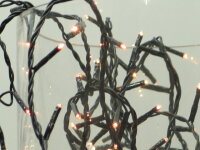 LED-Weihnachts-Party-Lichterkette 96-flg. batteriebetrieben Lichtfarbe warmweiß Time Funktion für außen/ Innen