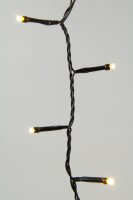LED-Weihnachts-Party-Lichterkette 96-flg. batteriebetrieben Lichtfarbe warmweiß Time Funktion für außen/ Innen