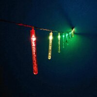 Lichterkette Bubble 15 LED farbwechselnd  batteriebetrieben Weihnachtsbeleuchtung Tischdeko