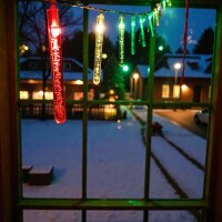 Lichterkette Bubble 15 LED farbwechselnd  batteriebetrieben Weihnachtsbeleuchtung Tischdeko