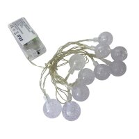 Lichterkette Bubble ball 10 LED farbwechselnd  batteriebetrieb Weihnachtsbeleuchtung Tischdeko