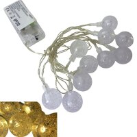 Lichterkette Bubble ball 10 LED farbwechselnd  batteriebetrieb Weihnachtsbeleuchtung Tischdeko