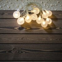Lichterkette Bubble ball 10 LED farbwechselnd  batteriebetrieb Weihnachtsbeleuchtung Tischdeko