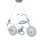 Deckenleuchte Bike  Designer Lampe Glas/Metall Pendel-Hängeleuchte Kinderlampe