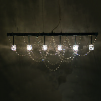 Deckenleuchte Kristall-Pendelleuchte Javira Kristallleuchte Pendel-Deckenlampe