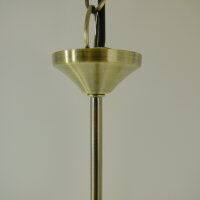 Deckenleuchte Landhausstil Weide 2 flg. Glasschirm mit Perlenbehang Pendellampe