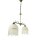 Deckenleuchte Landhausstil Weide 2 flg. Glasschirm mit Perlenbehang Pendellampe