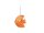 Dekoleuchte Fisch Lampe Fiberglas Lichterkette 10 flg. Dekoration Kinderleuchte orange