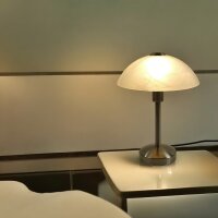 Tischleuchte Mischa Nickel E14
