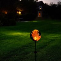 Deko-Solar-Kugel GALAXIE Metall Kugel Glas Einzeln