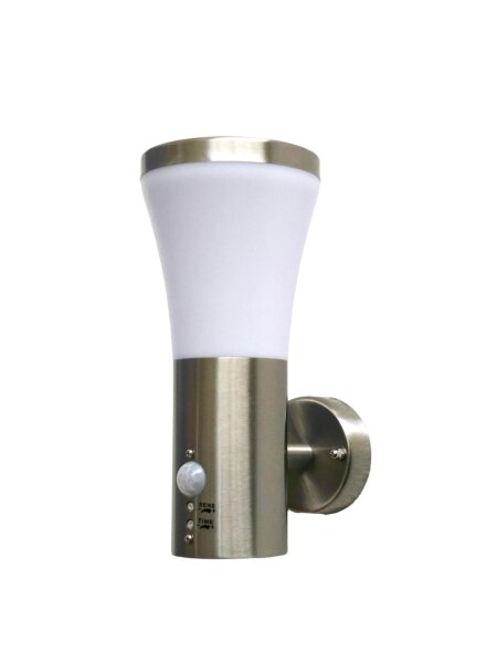 LED Außenwandleuchte Hanau mit Sensor