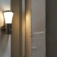 LED Außenwandleuchte Hanau mit Sensor