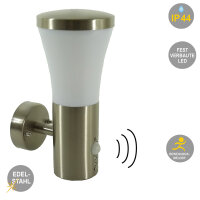 LED Außenwandleuchte Hanau mit Sensor