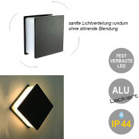 LED Außenwandleuchte Fulda 1