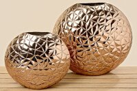Wunderschöne Deko Vase Elif Aluminium Farbe Kupfer...