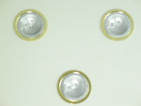 Einbauleuchten 3 er Set Messing, Niedervolt,...