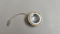Einbauleuchten 3 er Set Messing, Niedervolt, Möbeleinbauleuchten