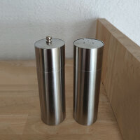 Edelstahl Salz & Pfeffer Set 15cm Gewürzmühle Geschenk Küchenhelfer