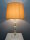Edle Kristall Tischleuchte Kary Stoffschirm goldfarben Kristallleuchte Lampe