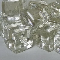 10 x Glas-Dekosteine Eiswürfel im Set Tisch-Dekoration Dekoidee für Tischnebler