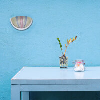 Glas-Wandleuchte "Rosi" Wandlampe in Pastelltönen Wand-Treppen-Beleuchtung