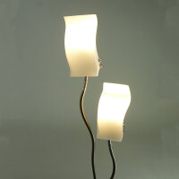Halogen Stehleuchte Madrid 2 flammig Lampe mit Opalglas Standlampe
