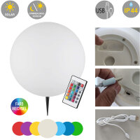Hochwerige LED-Garten-Solar-Kugel-Leuchte BIRTA m....