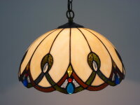 Deckenleuchte Chantal Echtglas Tiffany Stil  Pendelllampe