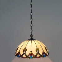 Deckenleuchte Chantal Echtglas Tiffany Stil  Pendelllampe