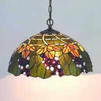 Hochwertige Echtglas Tiffany Stil Deckenleuchte Corina...
