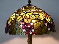 Tischleuchte Corina Echtglas Tiffany Stil Lampe Nachttischleuchte Höhe 47cm
