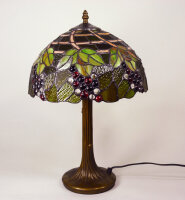Tischleuchte Corina Echtglas Tiffany Stil Lampe Nachttischleuchte Höhe 47cm