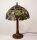Tischleuchte Corina Echtglas Tiffany Stil Lampe Nachttischleuchte Höhe 47cm