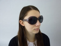 Hochwertige moderne Damen Sonnenbrille der Marke Dapo, diverse Modelle rund Modell 8 braun-schwarz