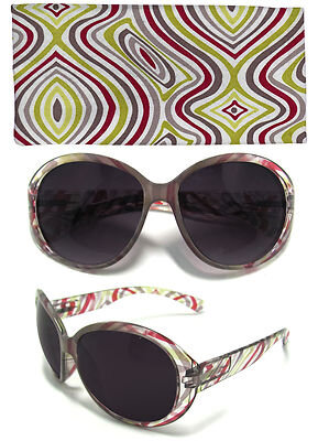 Hochwertige moderne Damen Sonnenbrille der Marke Dapo, diverse Modelle rund Modell 9 bunt-schwarz